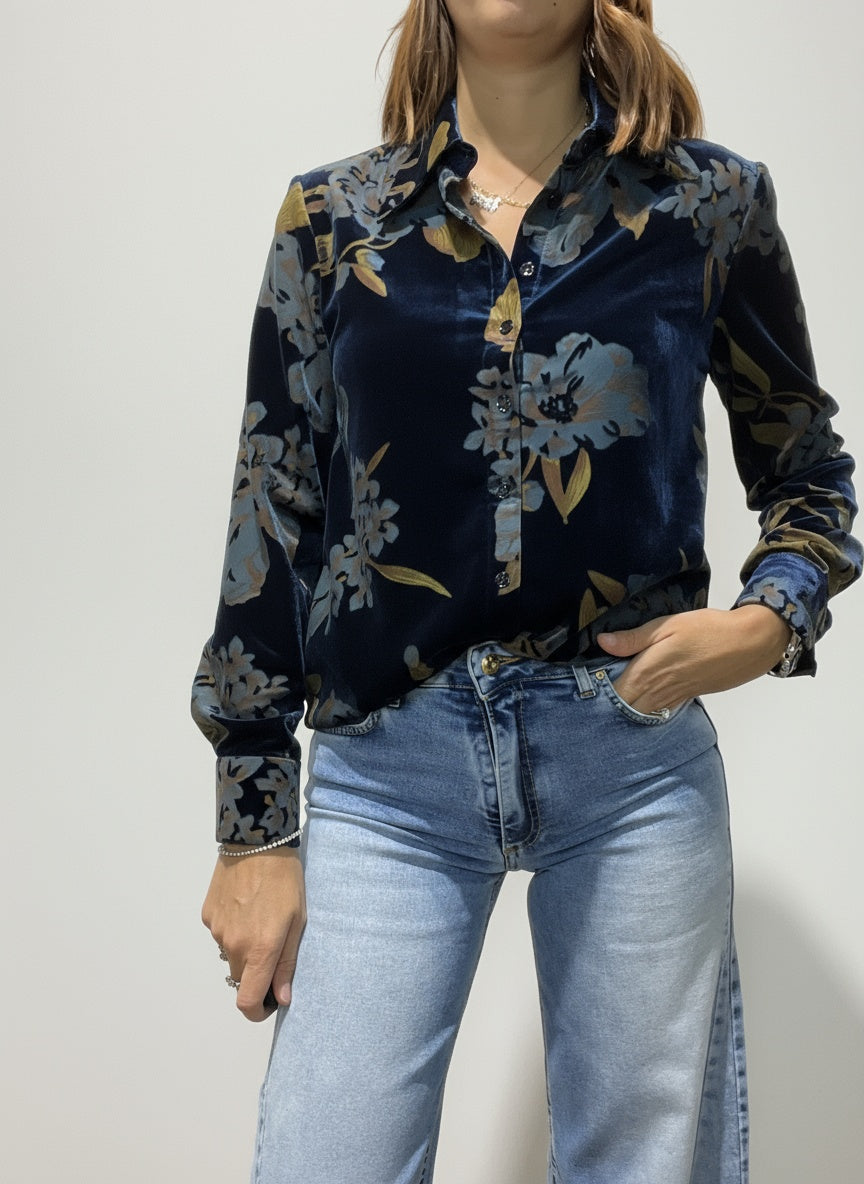 CAMICIA VELLUTO DEVORE