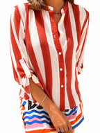 CAMICIA REGIMENTAL ARANCIO/PANNA