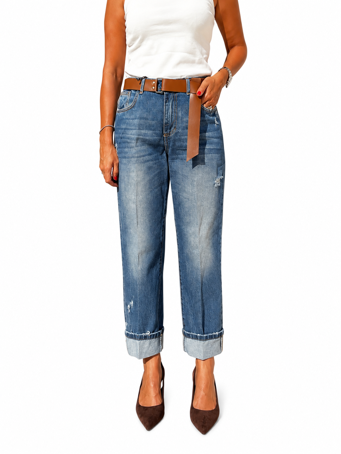 JEANS MANDY BLU SCARICATO