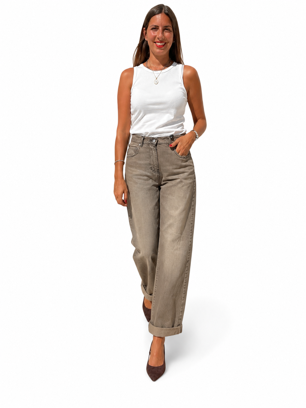 JEANS STELLA NERO SABBIATO