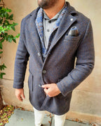 Cappotto Monopetto Melangiato