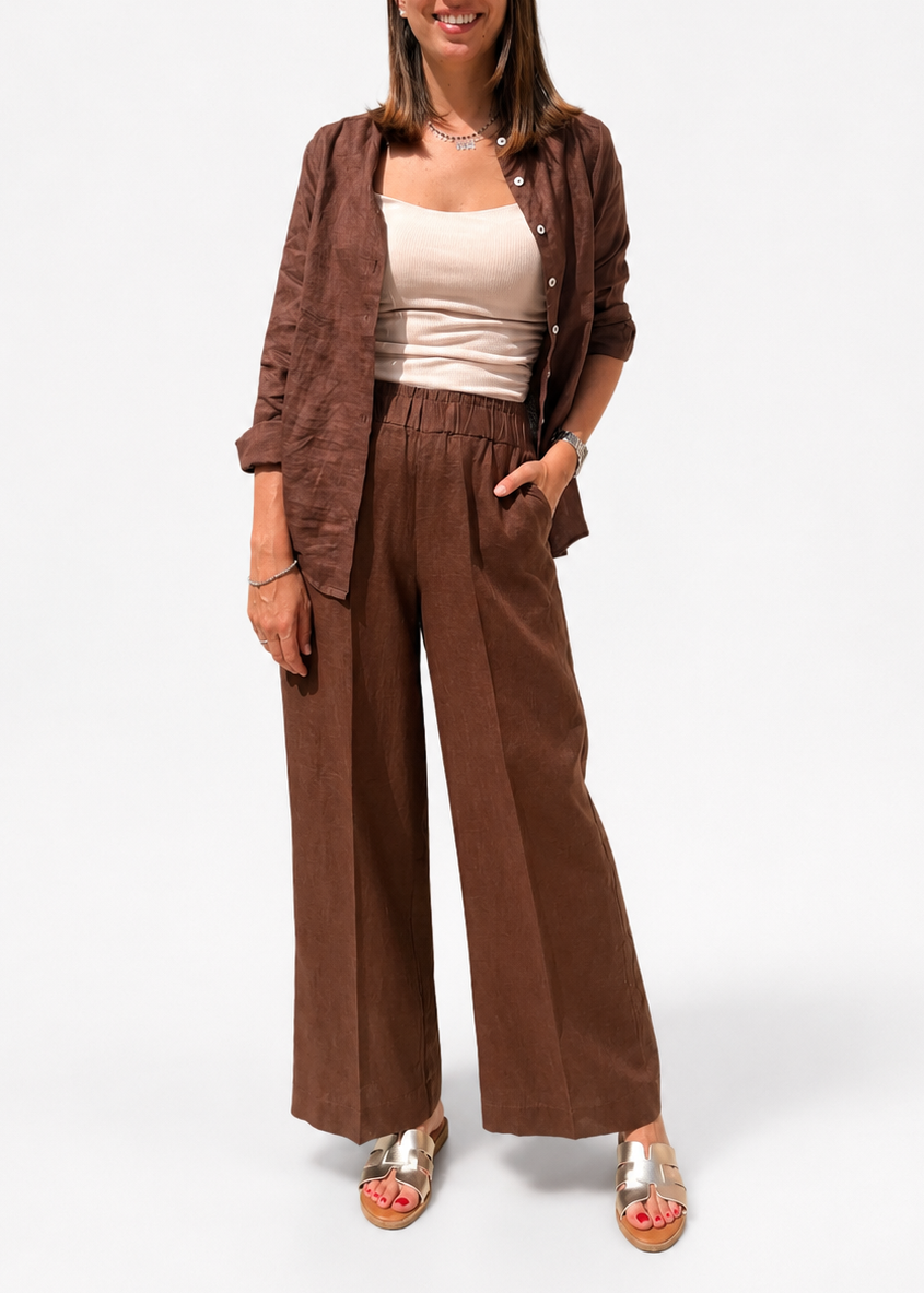 PANTALONE GAMBA LARGA LINO