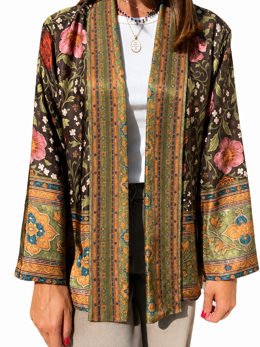 GIACCA KIMONO MORO/ROSA