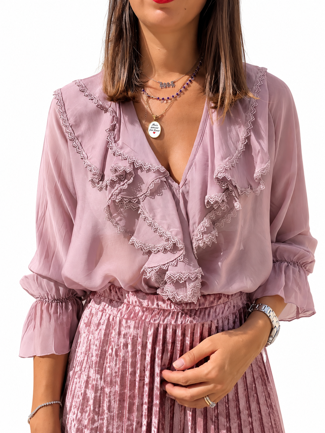 CAMICIA MALVA