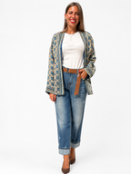 GIACCA KIMONO BLU