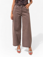 JEANS BELLA MARRONE LAVATO