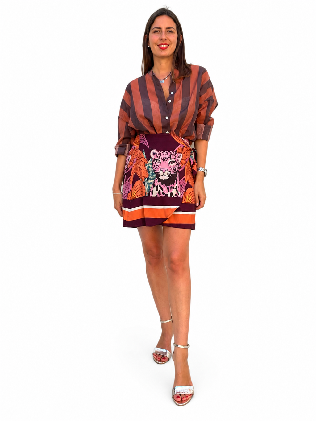 GONNA PORTAFOGLIO LEOPARDO ARANCIO