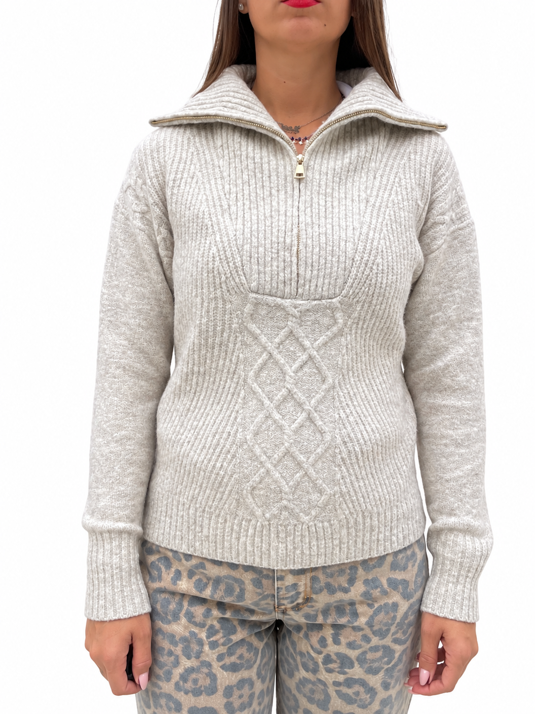 CARDIGAN OVER OXFORD