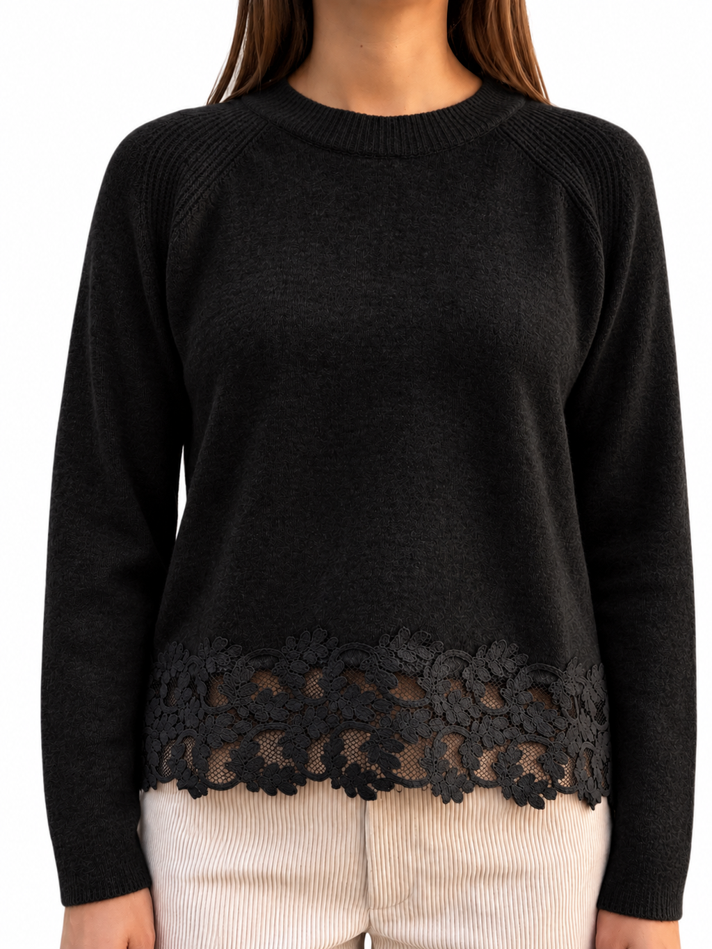 MAGLIONE CROP PIZZO