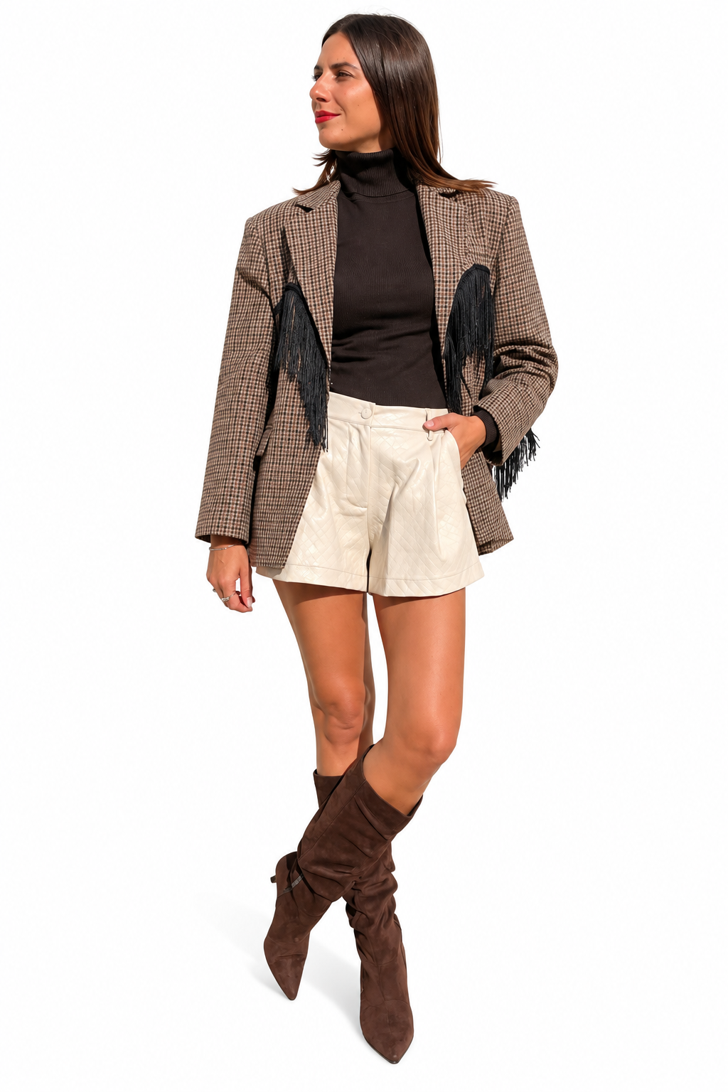 SHORTS BOTTEGA ECOPELLE