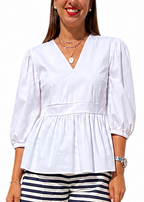 BLUSA POPELINE COTONE
