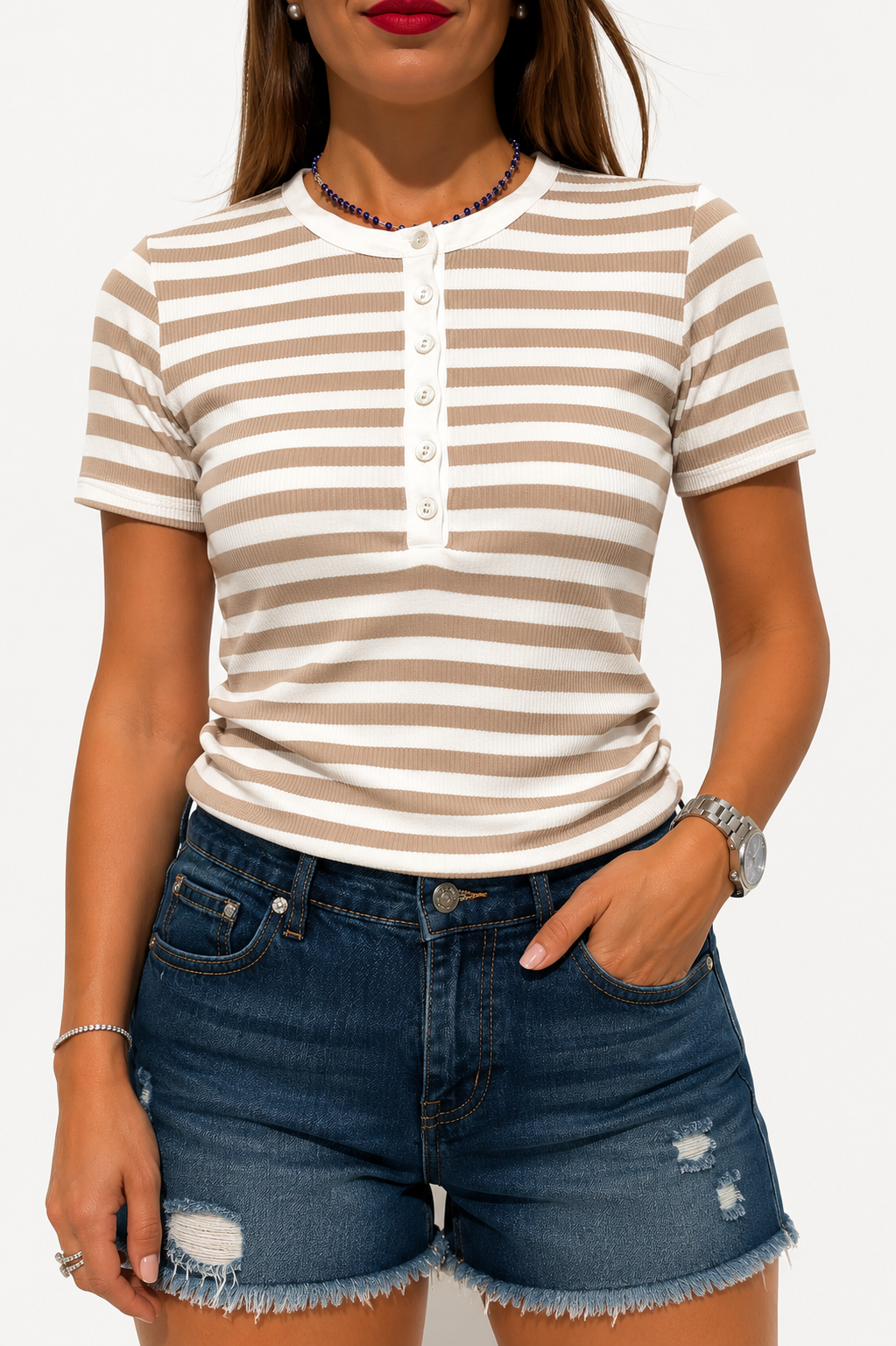 TSHIRT SERAFINO A RIGHE