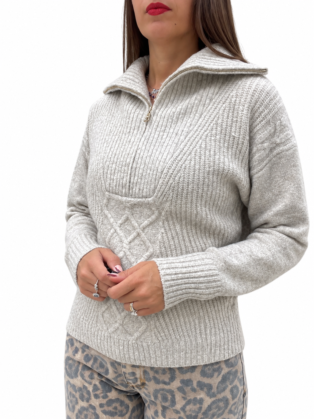CARDIGAN OVER OXFORD