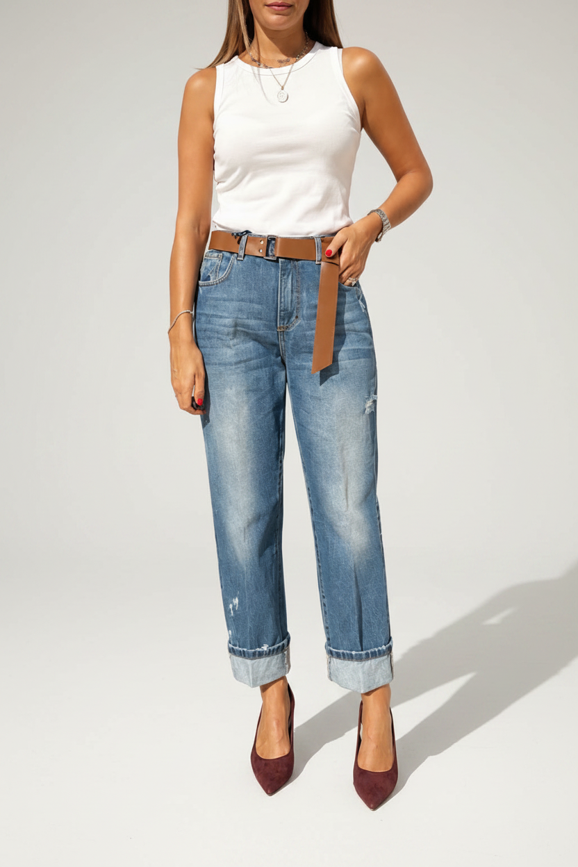 JEANS MANDY BLU SCARICATO
