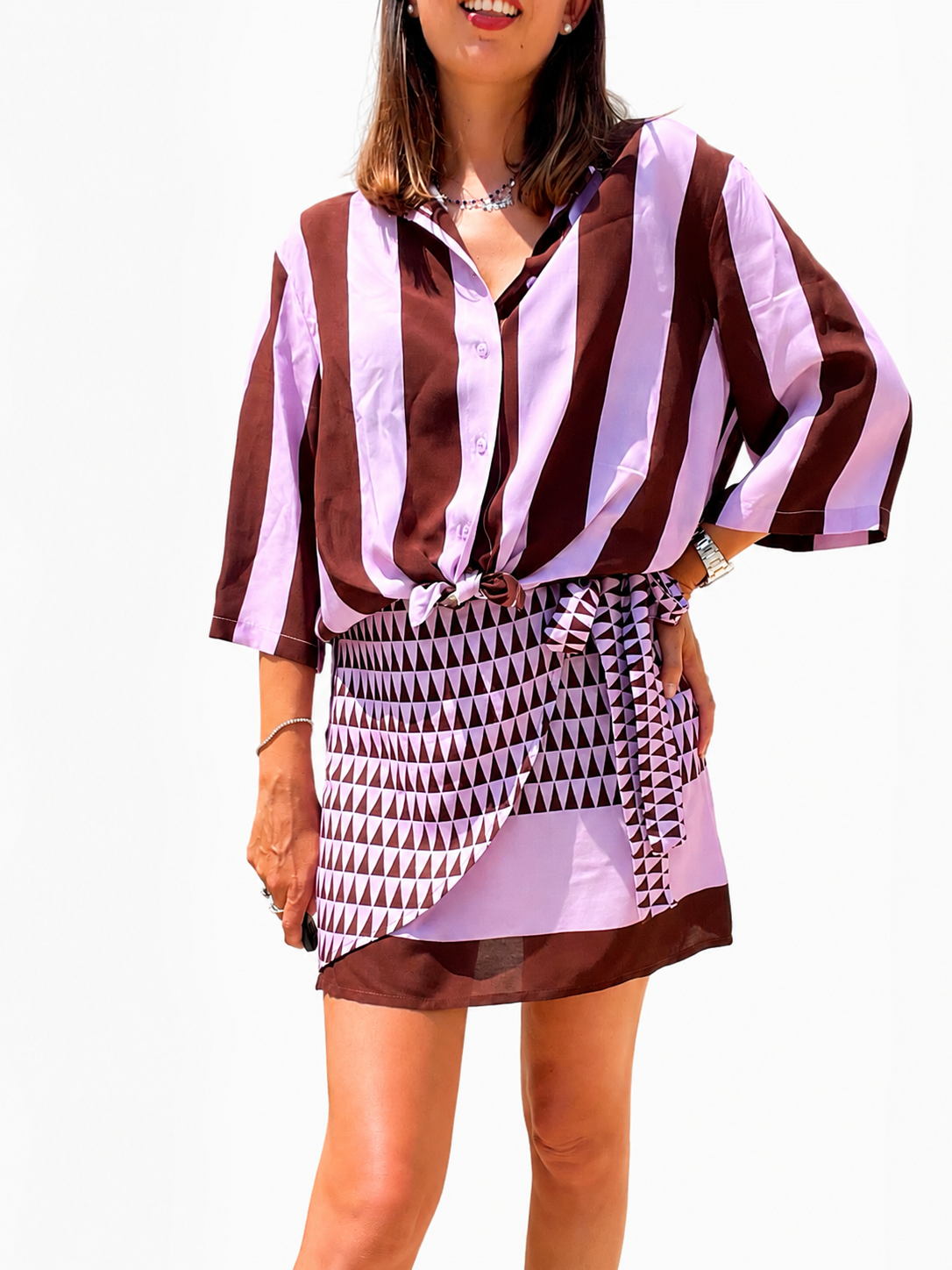 COMPLETO GONNA PAREO E CAMICIA LOLA