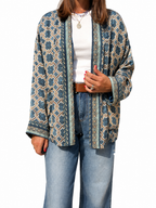 GIACCA KIMONO BLU