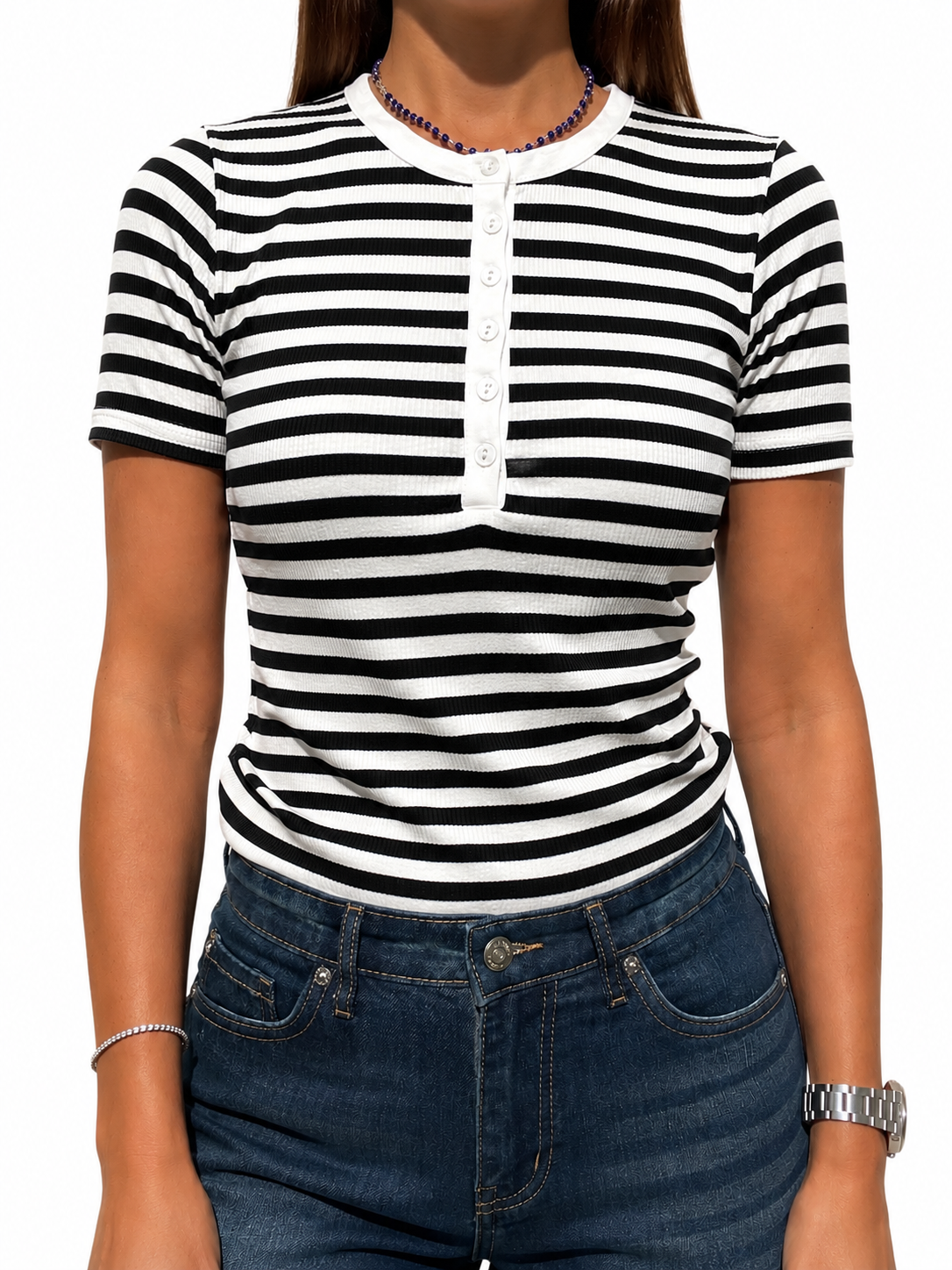 TSHIRT SERAFINO A RIGHE