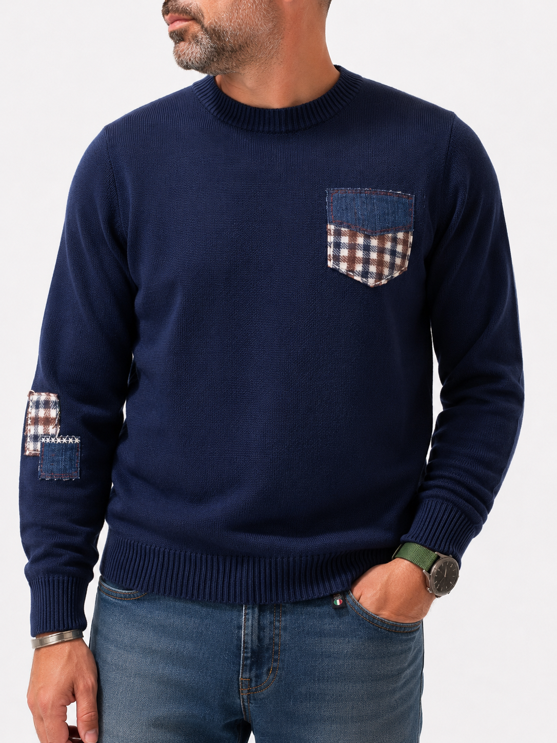 MAGLIONE TASCHINO PATCH
