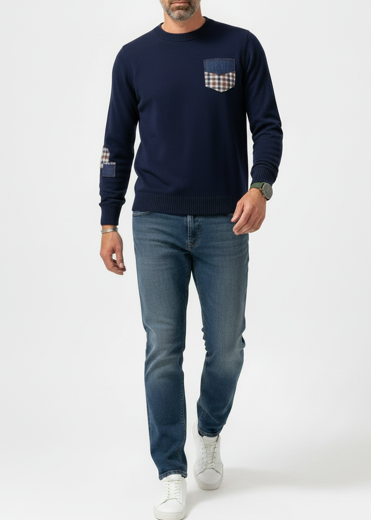 MAGLIONE TASCHINO PATCH