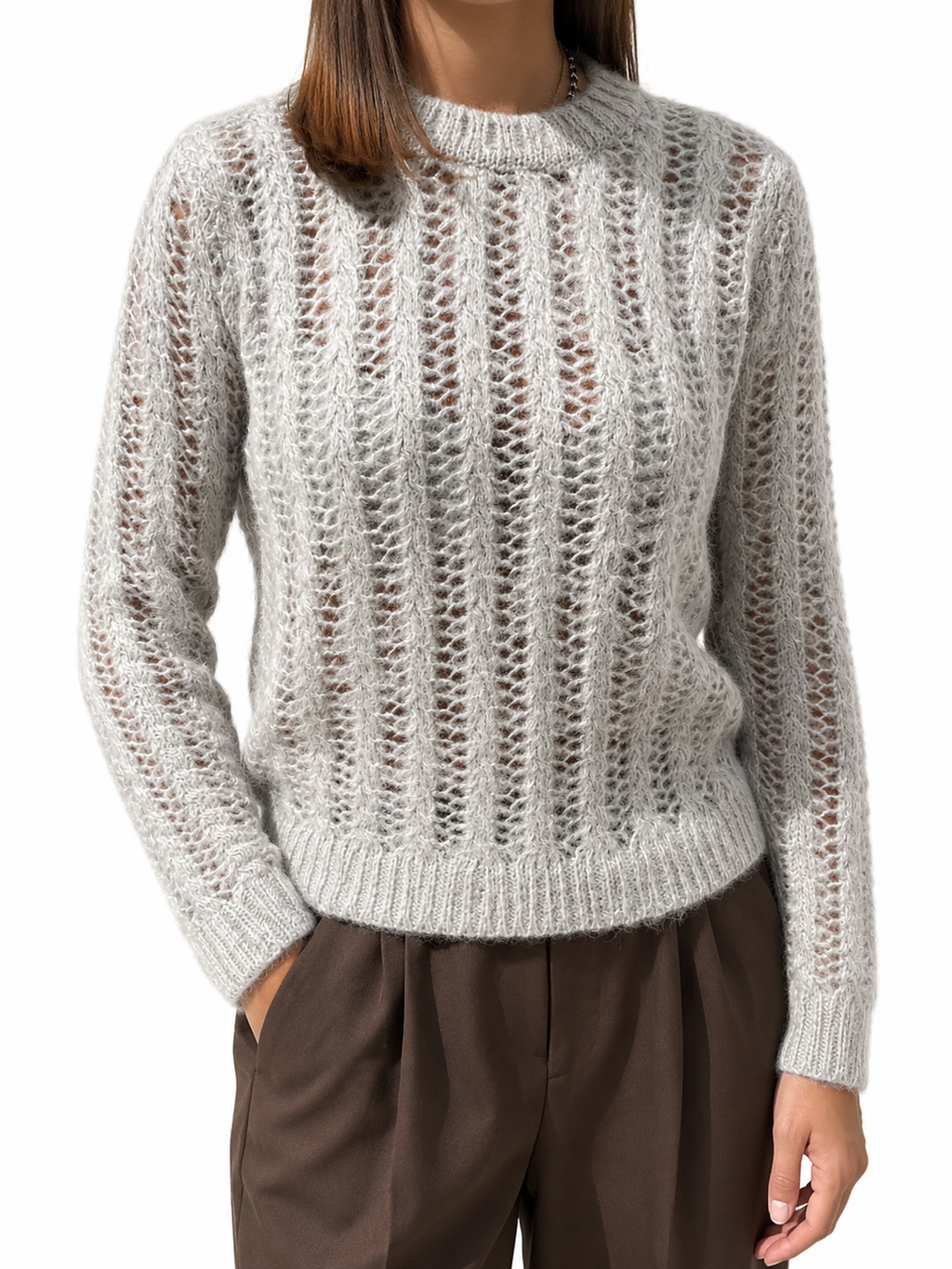 MAGLIONE TRECCE LUREX