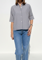 CAMICIA RIGATA MANICA CORTA