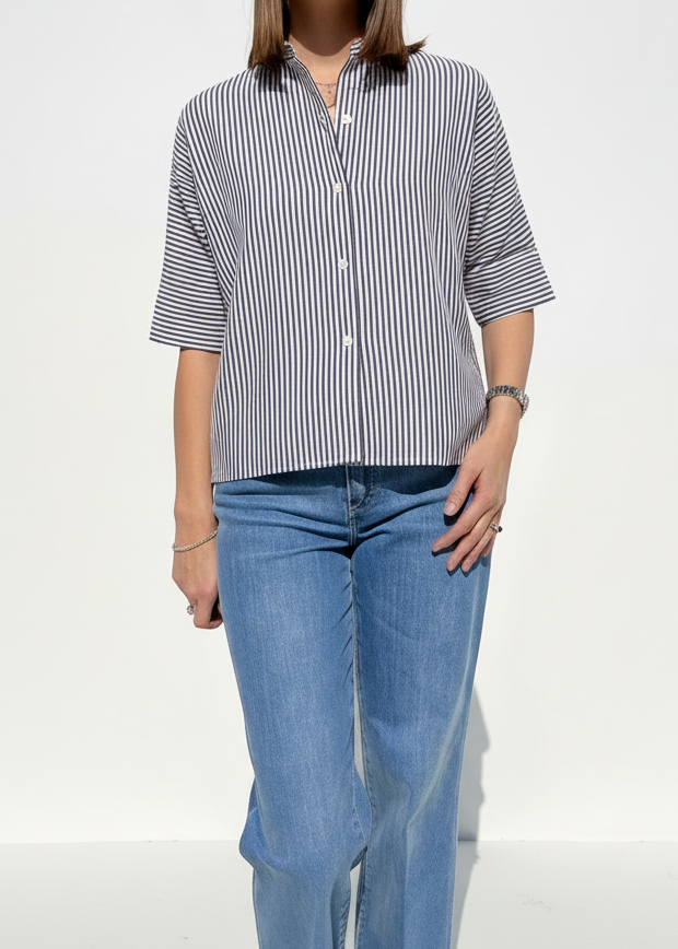 CAMICIA RIGATA MANICA CORTA