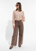 JEANS BELLA MARRONE LAVATO