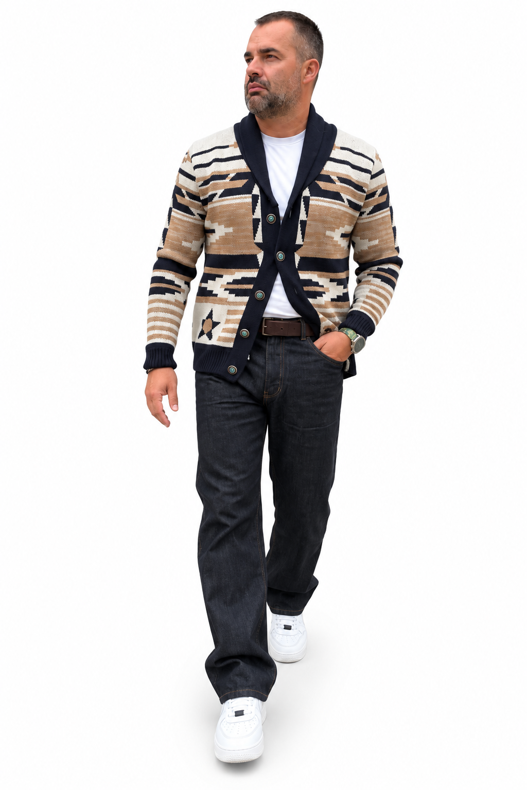 CARDIGAN AZTECO BOB