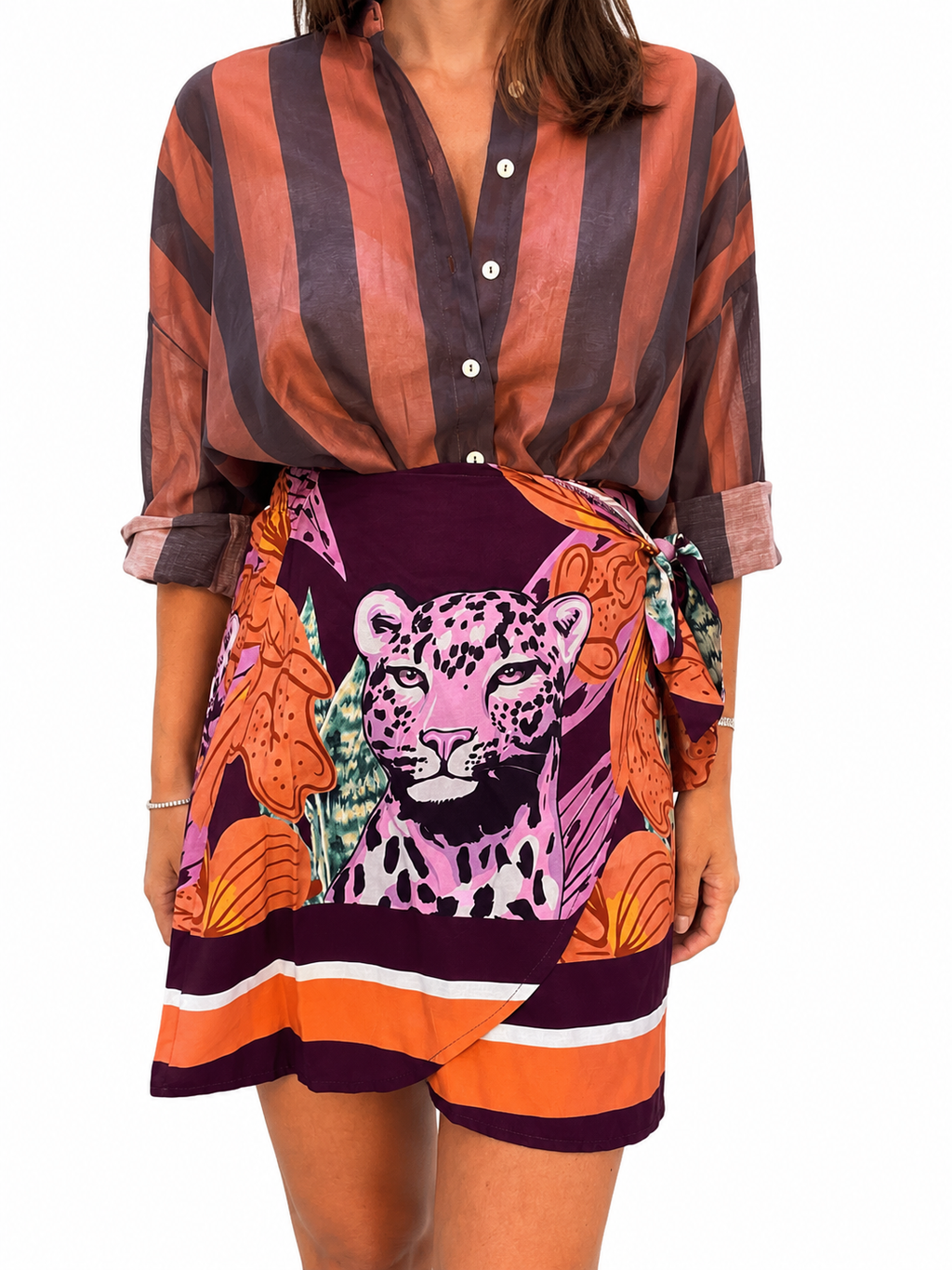 GONNA PORTAFOGLIO LEOPARDO ARANCIO