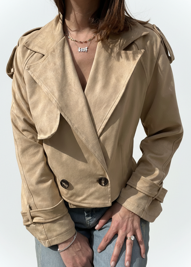 BOMBER EMILY IN SUEDE