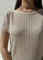 MAGLIA TRAFORATA MEZZA MANICA