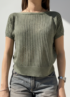 MAGLIA TRAFORATA MEZZA MANICA
