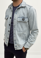 GIACCA OVER SHIRT DENIM PATCH