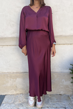 BLUSA IN VISCOSA SCOLLO V