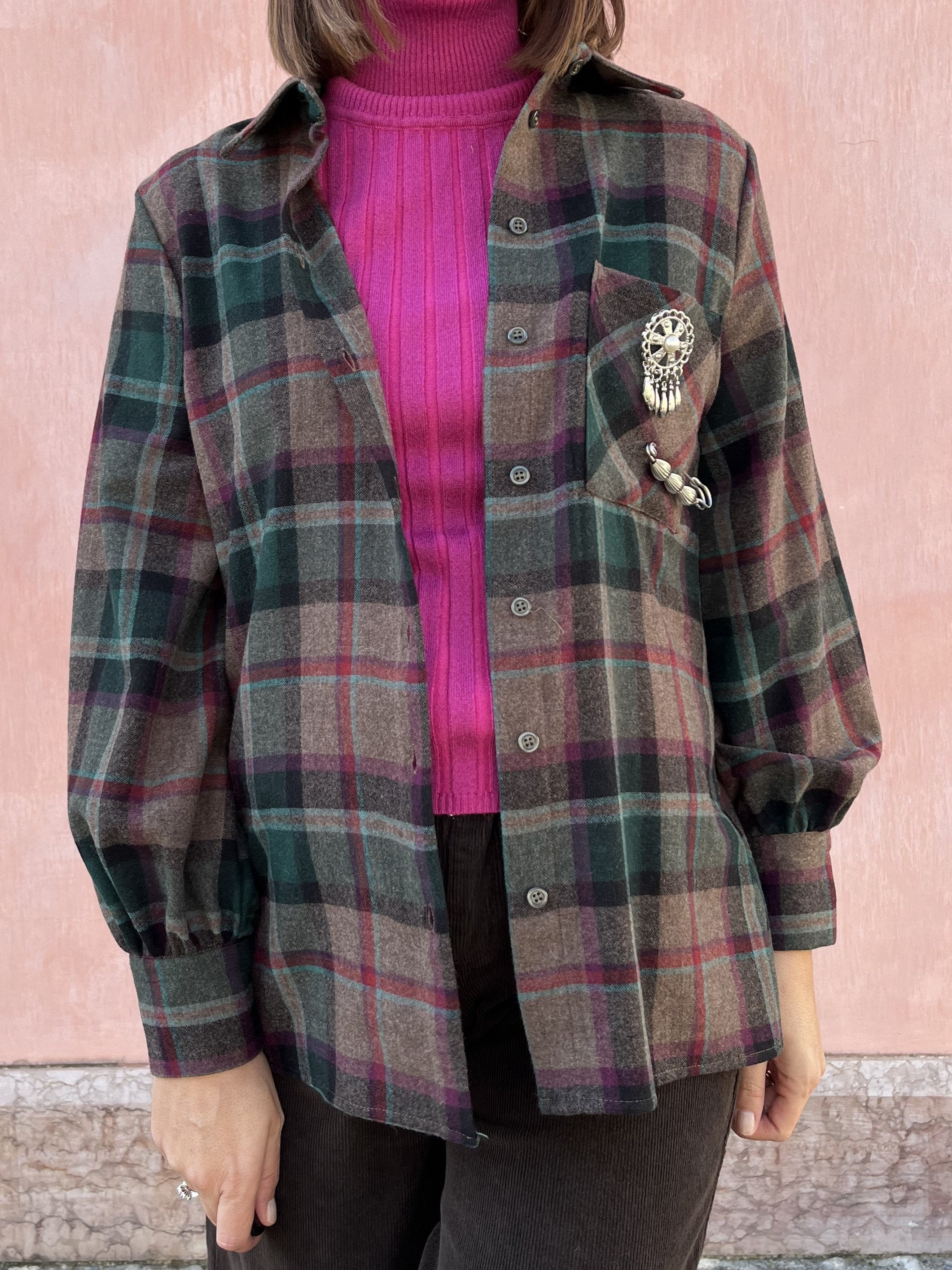 CAMICIA FLANELLA TASCHINO