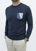 MAGLIONE COTONE CON TASCHINO