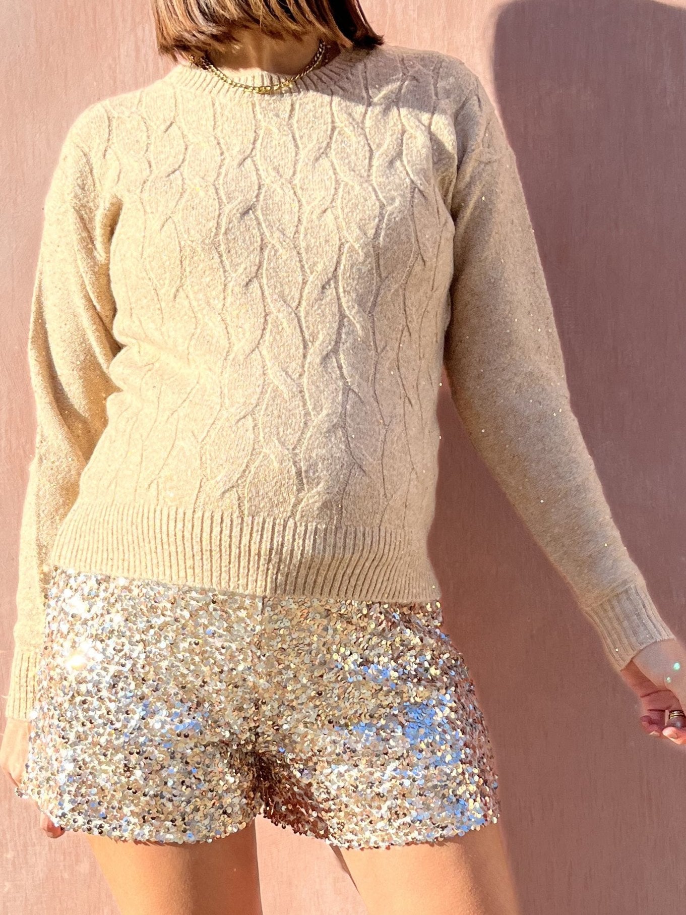 MAGLIONE TRECCIA LUREX