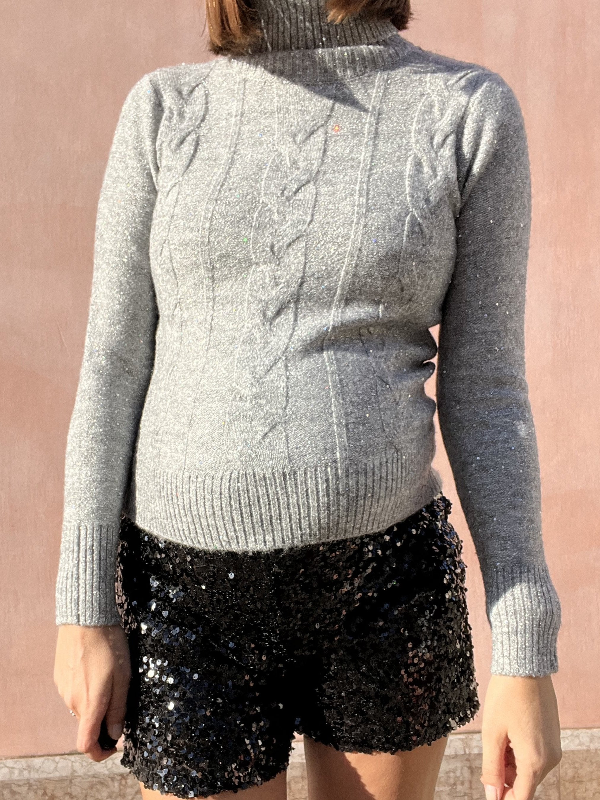 MAGLIONE DOLCEVITA PAILETTES