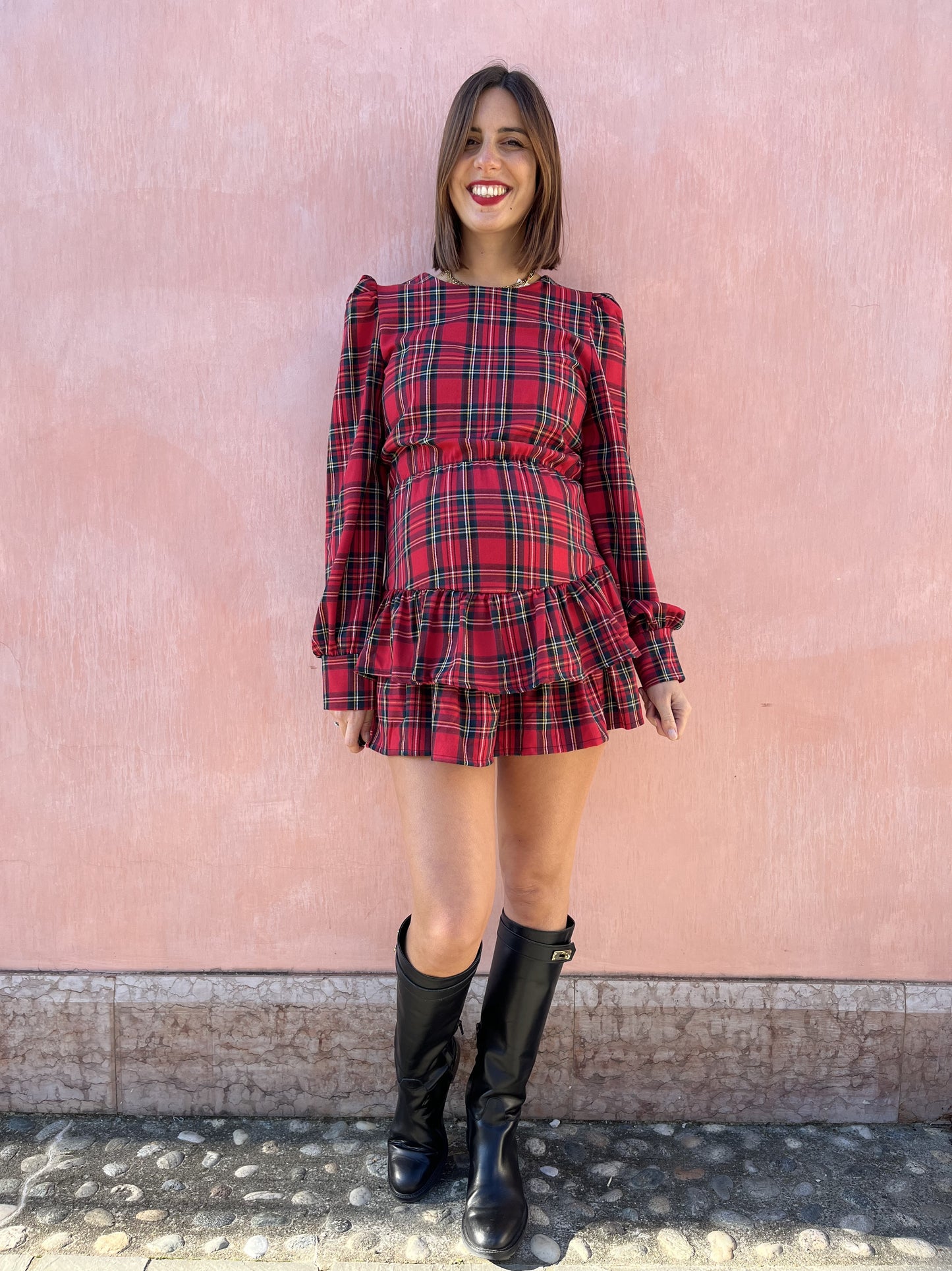 ABITO CORTO TARTAN