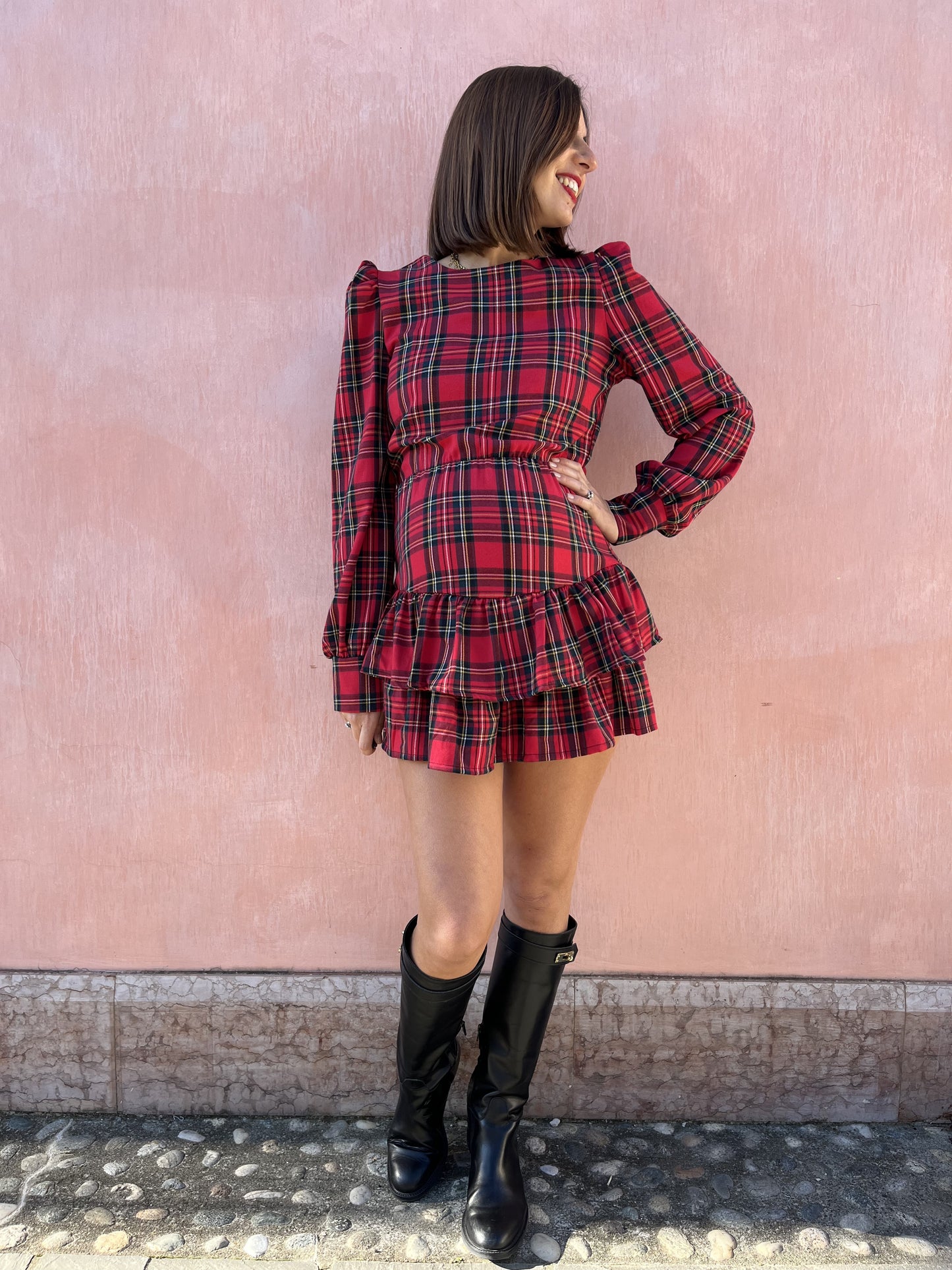 ABITO CORTO TARTAN