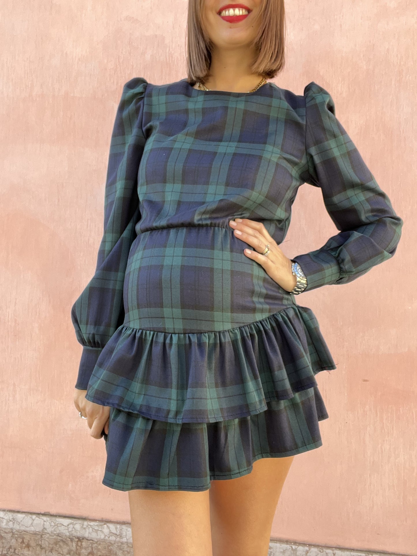 ABITO CORTO TARTAN