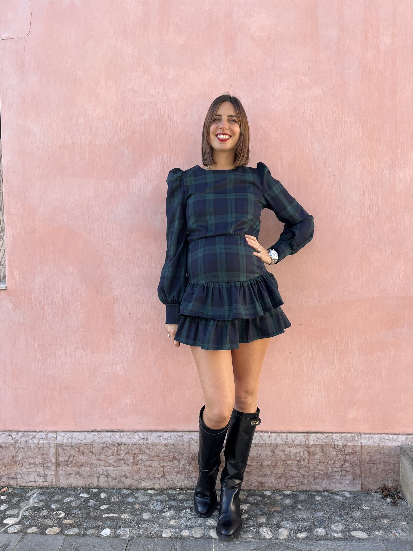 ABITO CORTO TARTAN