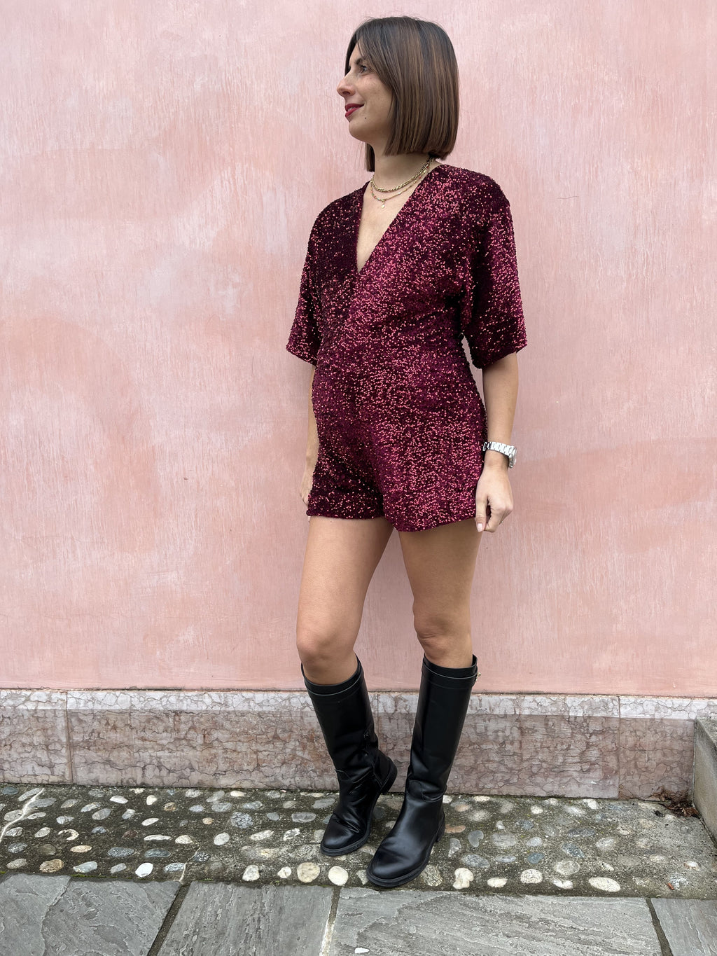 TUTINA CORTA IN PAILETTES