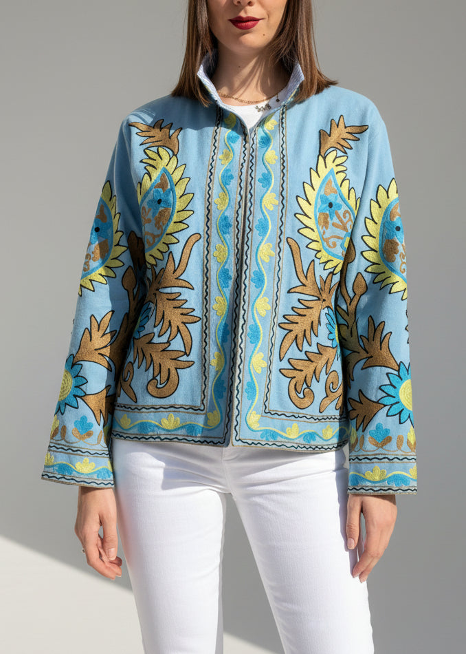 KIMONO RICAMATO COTONE