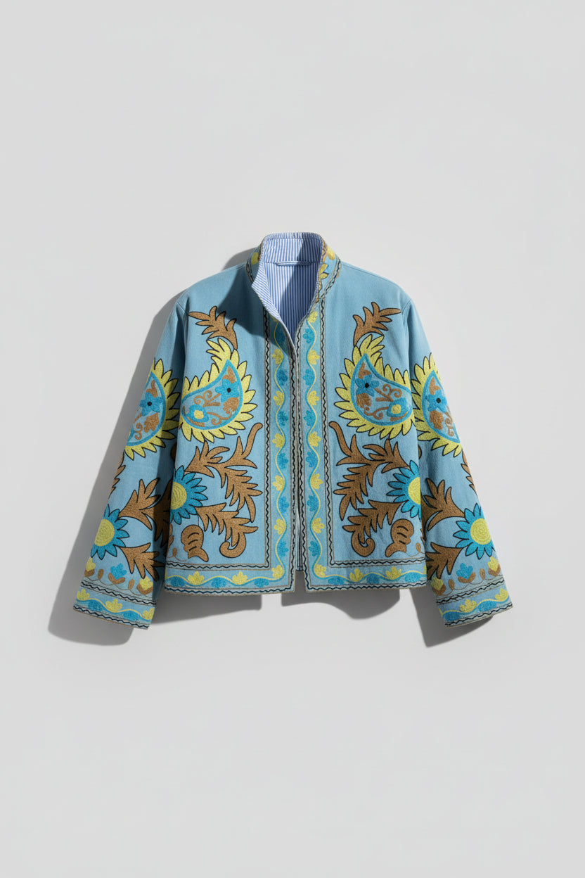 KIMONO RICAMATO COTONE