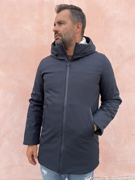 MAN COAT LUNGO