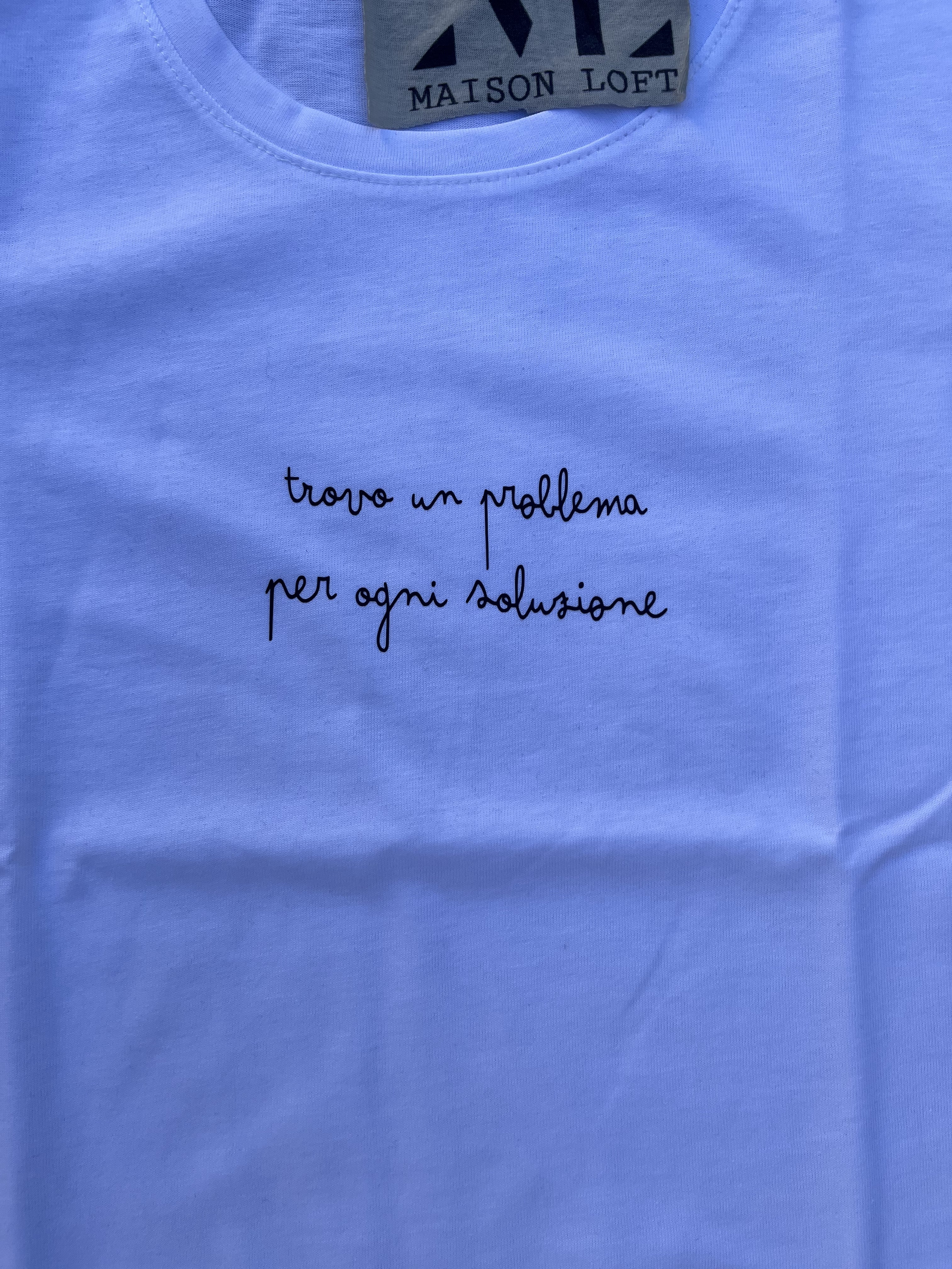 T SHIRT TROVO UN PROBLEMA