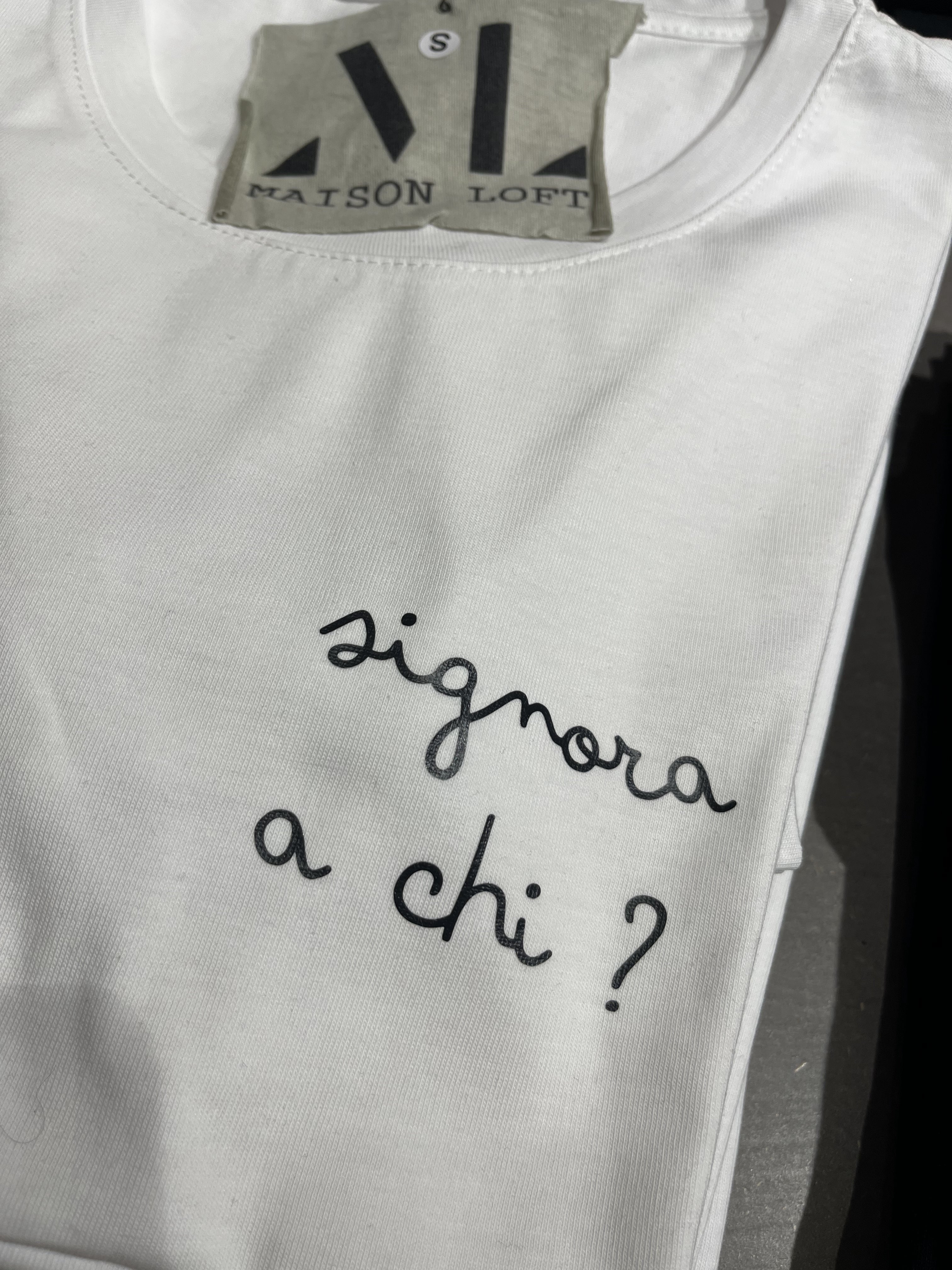 T SHIRT SIGNORA A CHI?