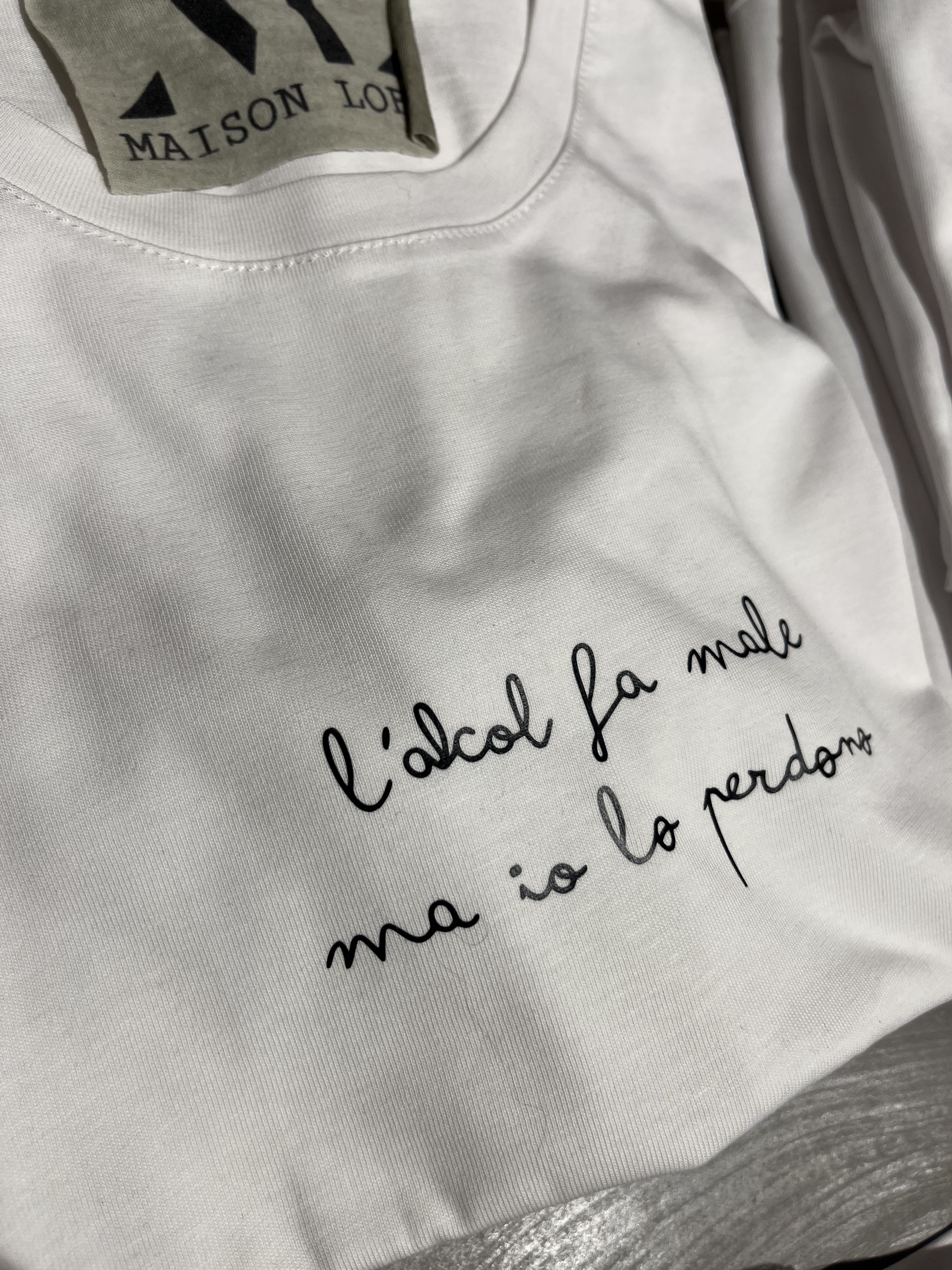 T SHIRT L'ALCOL FA MALE