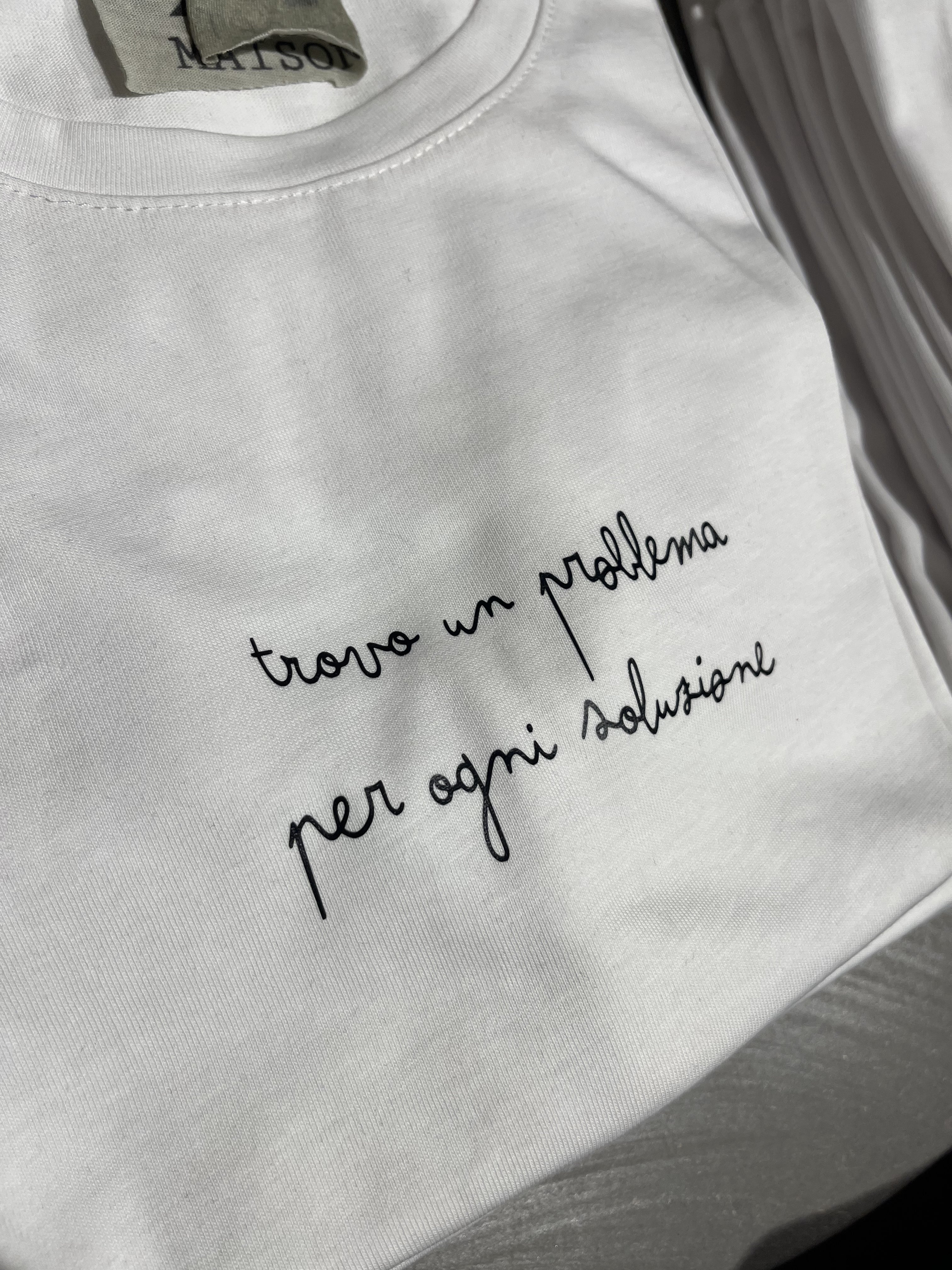 T SHIRT TROVO UN PROBLEMA
